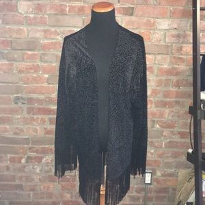 black velvet kimono XS